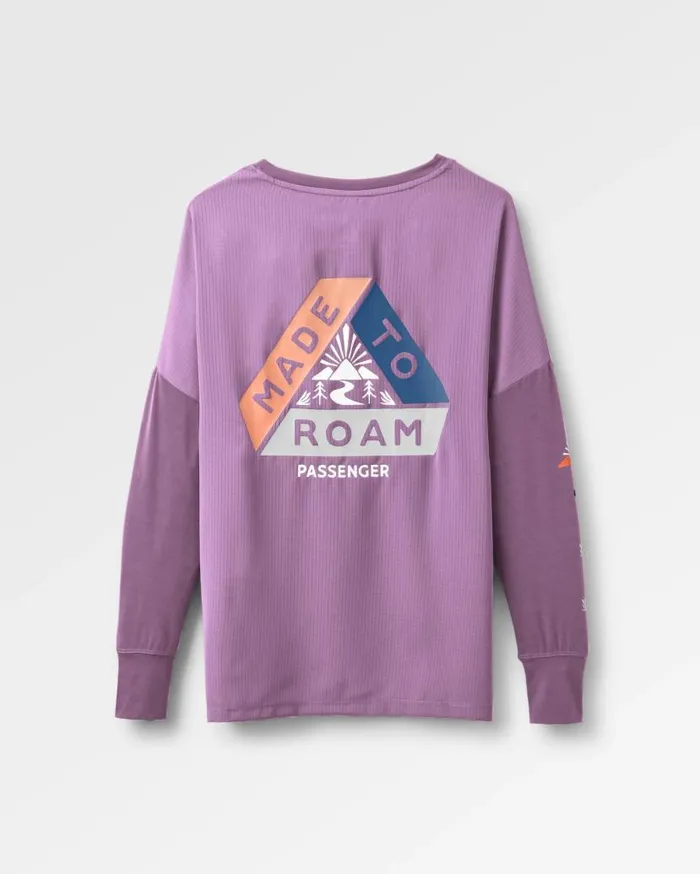 Women Tops Passenger Lotus Recycled Active LS Top Lilac Lilac