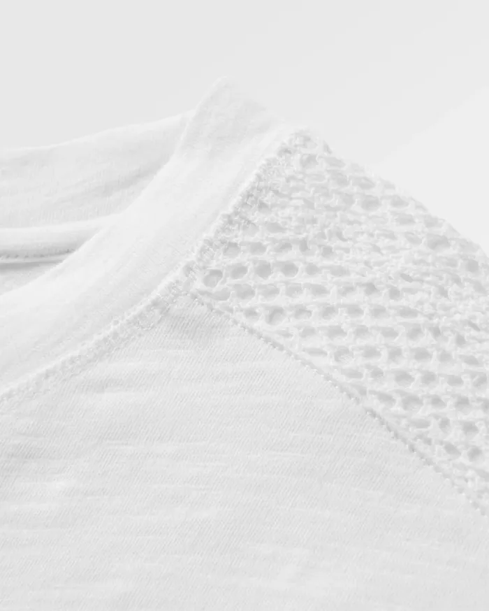 Women Tops Passenger Luna Oversized Recycled Cotton LS TShirt White White
