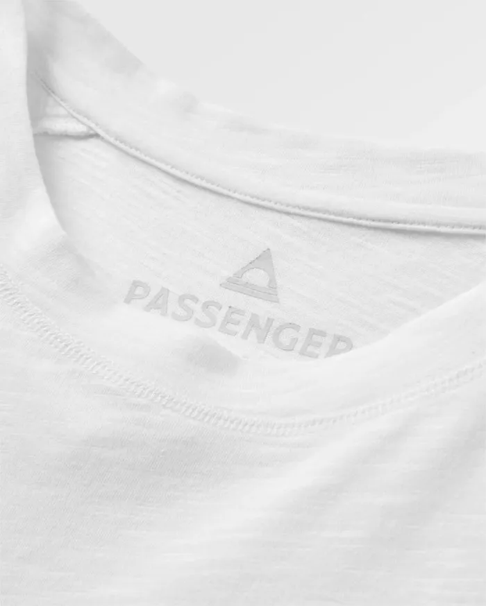 Women Tops Passenger Luna Oversized Recycled Cotton LS TShirt White White