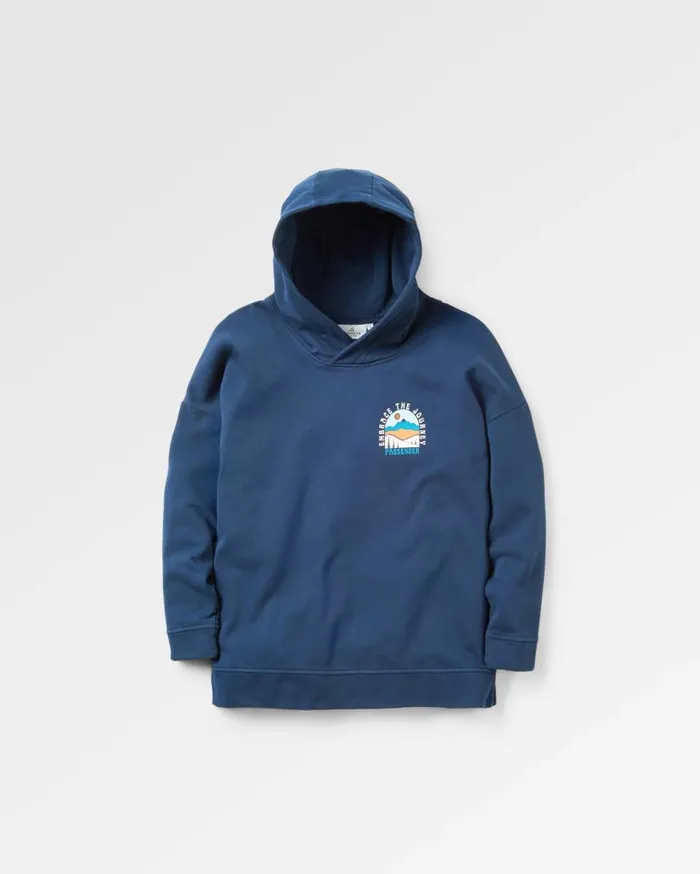 Women Tops Passenger Outlook Recycled Cotton Hoodie Rich Navy Rich Navy