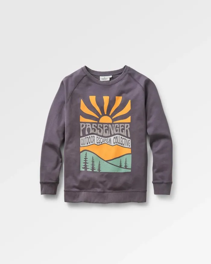 Women Tops Passenger Perfect Days Sweatshirt Charcoal Charcoal