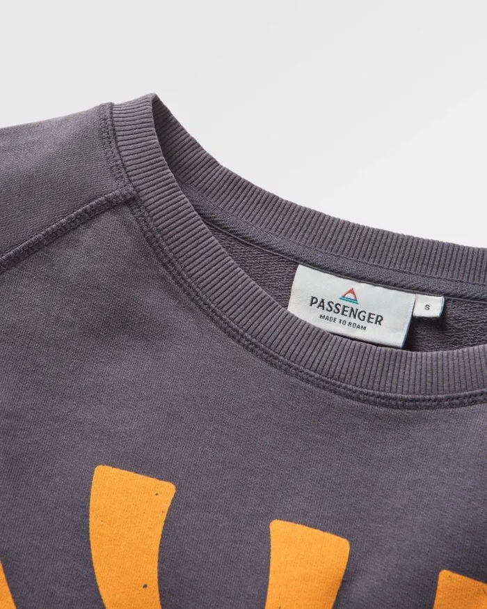 Women Tops Passenger Perfect Days Sweatshirt Charcoal Charcoal