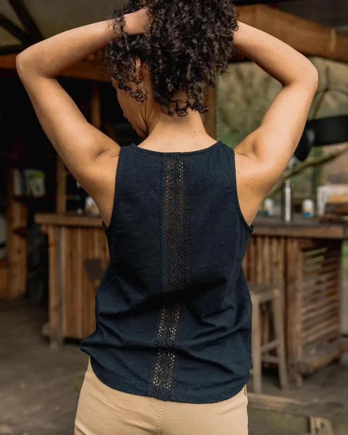 Women Tops Passenger Rivergate Recycled Cotton Top Black Black
