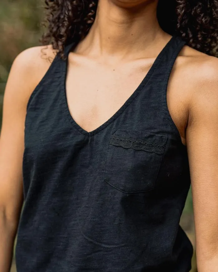 Women Tops Passenger Rivergate Recycled Cotton Top Black Black