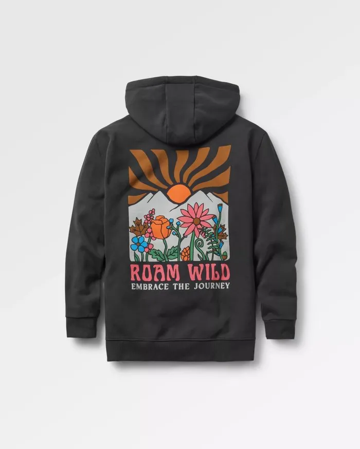 Women Tops Passenger Roam Wild Recycled Cotton Hoodie Black Black