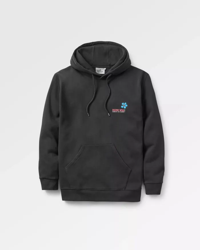 Women Tops Passenger Roam Wild Recycled Cotton Hoodie Black Black