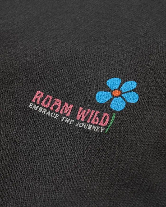 Women Tops Passenger Roam Wild Recycled Cotton Hoodie Black Black