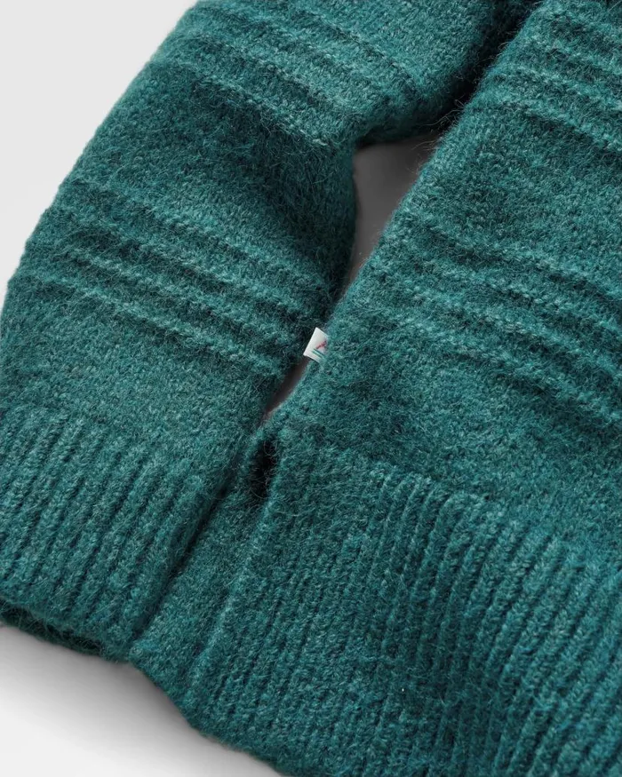 Women Tops Passenger Snug Recycled Polo Neck Knitted Jumper Mediterranean Mediterranean
