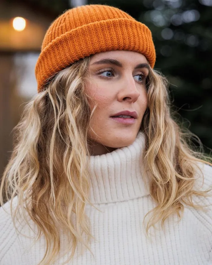 Women Tops Passenger Snuggle Recycled Knitted Polo Neck Off White Off White