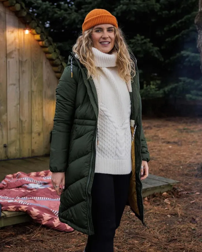 Women Tops Passenger Snuggle Recycled Knitted Polo Neck Off White Off White