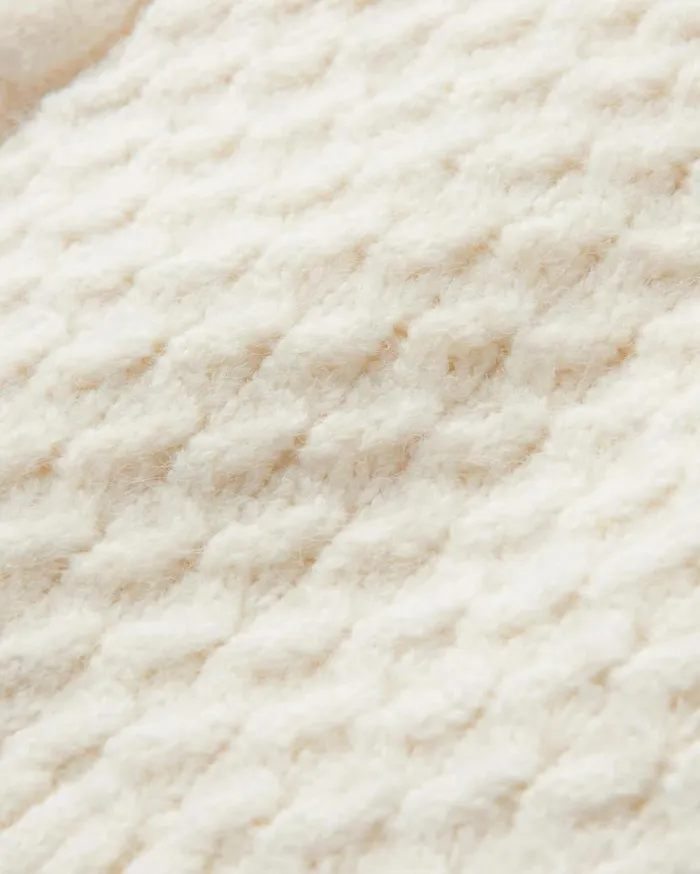Women Tops Passenger Snuggle Recycled Knitted Polo Neck Off White Off White