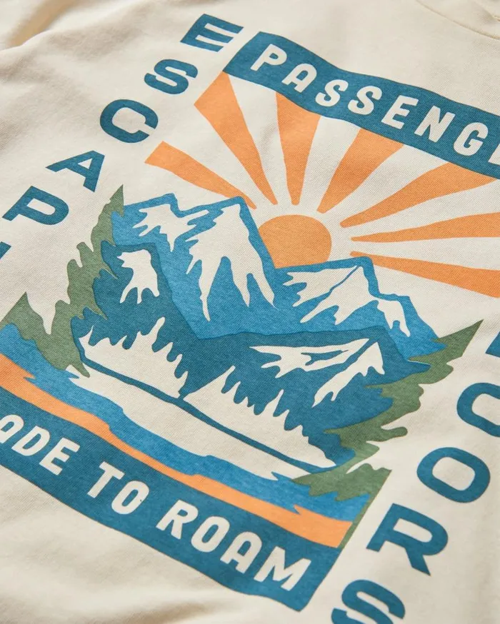 Women Tops Passenger Solitude Recycled Cotton TShirt Birch Birch