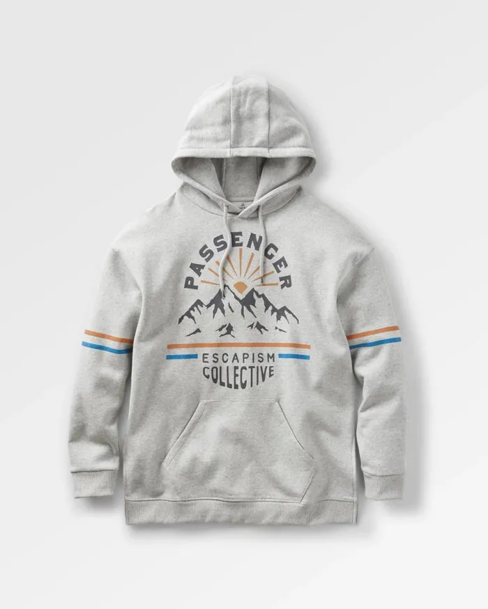 Women Tops Passenger Wander Recycled Cotton Marl Hoodie Grey Marl Grey Marl