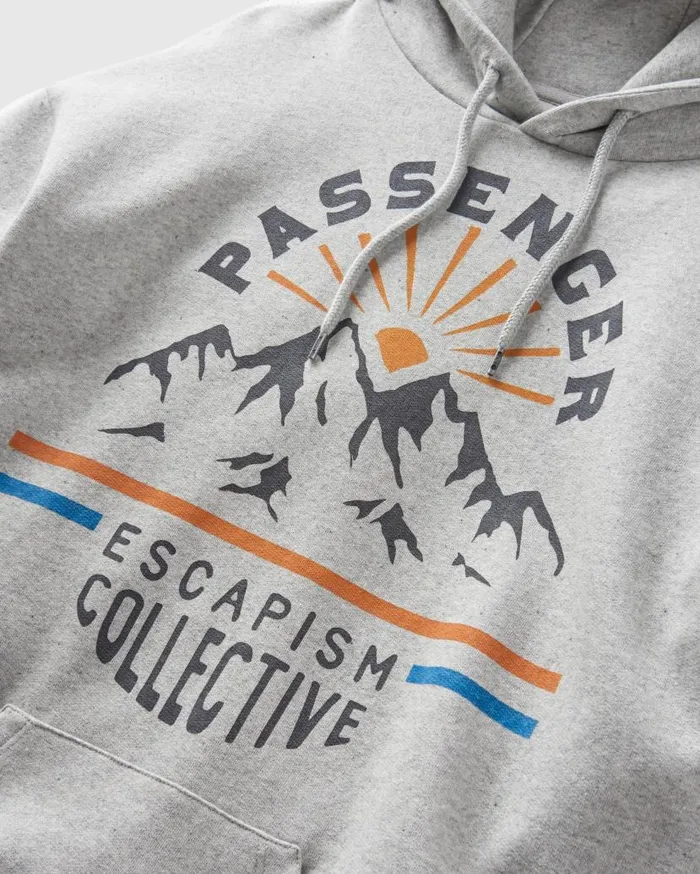 Women Tops Passenger Wander Recycled Cotton Marl Hoodie Grey Marl Grey Marl