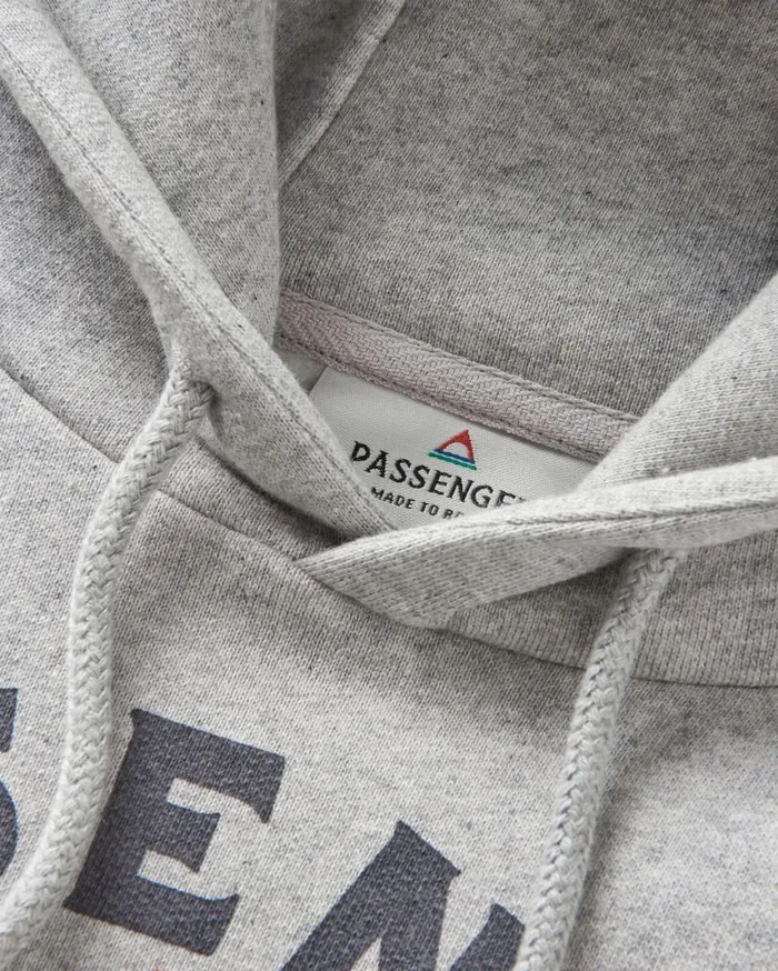 Women Tops Passenger Wander Recycled Cotton Marl Hoodie Grey Marl Grey Marl
