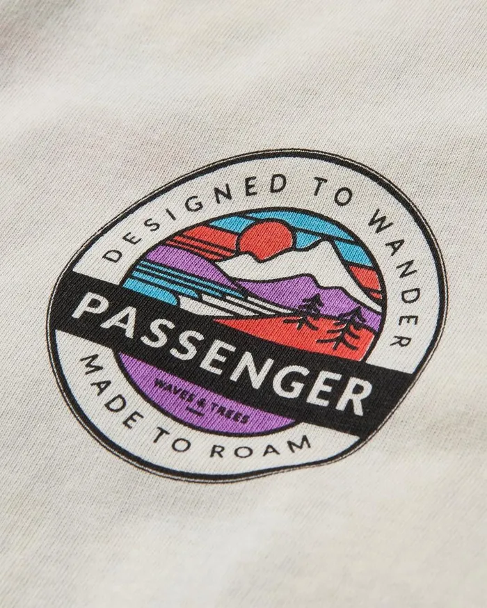 Women Tops Passenger Wilds Recycled Cotton Oversized LS TShirt Deep Navy Deep Navy