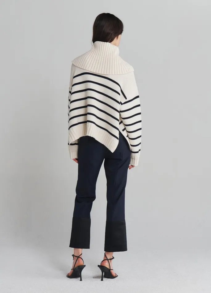 Women Turtleneck Striped Sweater MONSE Knitwear
