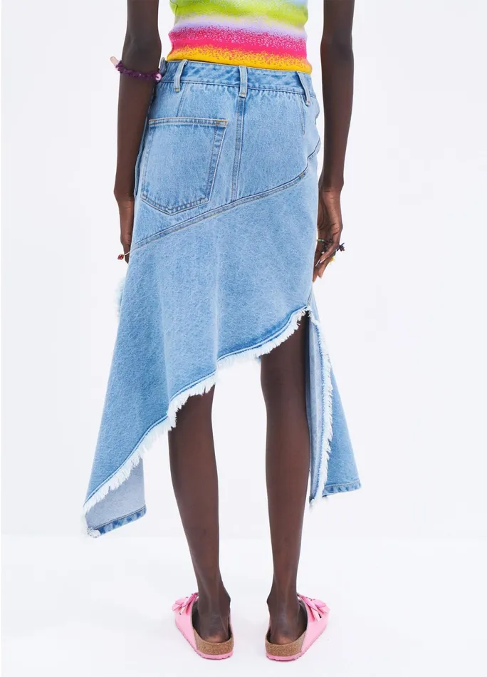 Women Twisted Denim Skirt MONSE Bottoms