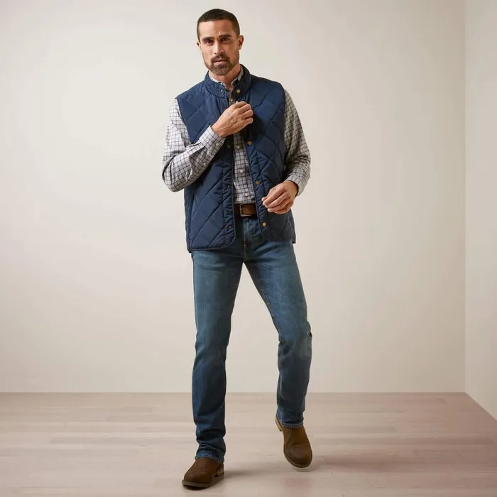 Woodside Vest Navy Men Ariat Jackets and Vests Woodside Vest Navy Men Ariat Jackets and Vests
