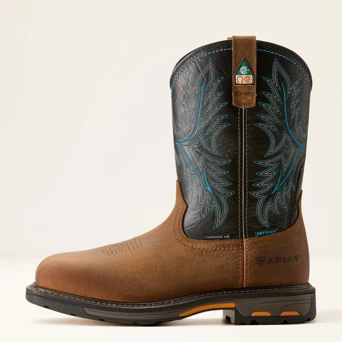 WorkHog CSA Waterproof Composite Toe Work Boot Tumbled Barktwilight Men Ariat Work Boots WorkHog CSA Waterproof Composite Toe Work Boot Tumbled Barktwilight Men Ariat Work Boots