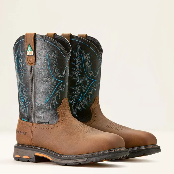 WorkHog CSA Waterproof Composite Toe Work Boot Tumbled Barktwilight Men Ariat Work Boots WorkHog CSA Waterproof Composite Toe Work Boot Tumbled Barktwilight Men Ariat Work Boots
