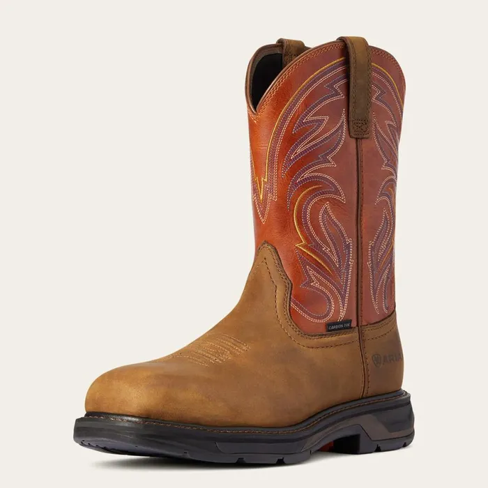 WorkHog XT Cottonwood Carbon Toe Work Boot Dark Earth Men Ariat Work Boots