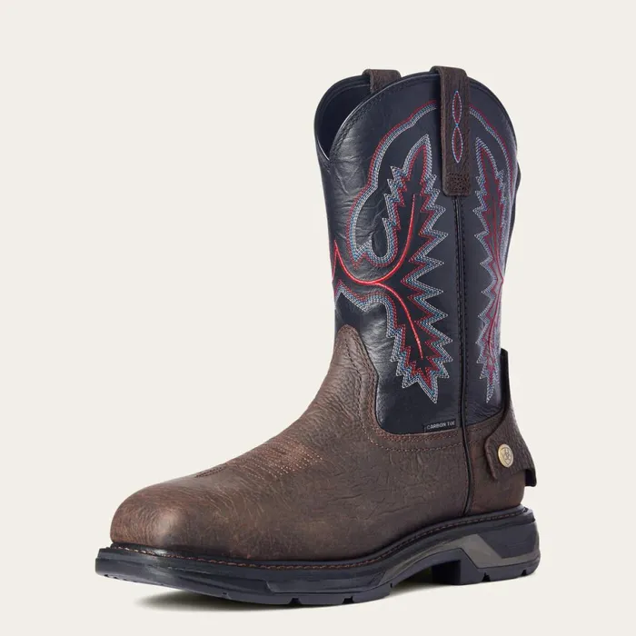 WorkHog XT EZ Zip Carbon Toe Work Boot Bruin Brown Men Ariat Work Boots