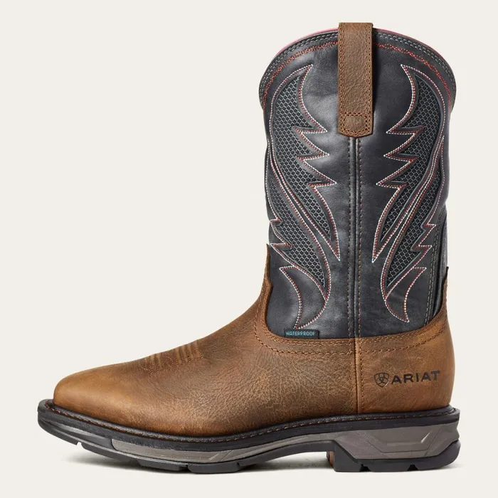 WorkHog XT VentTEK Waterproof Work Boot Rye Brown Men Ariat Work Boots WorkHog XT VentTEK Waterproof Work Boot Rye Brown Men Ariat Work Boots