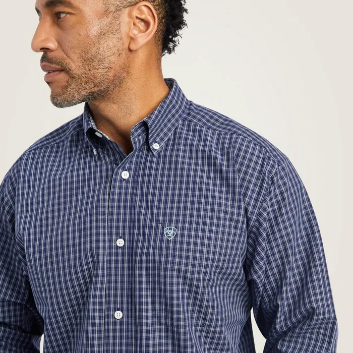 Wrinkle Free Immanuel Fitted Shirt Midnight Sail Men Ariat Button Down Shirts Wrinkle Free Immanuel Fitted Shirt Midnight Sail Men Ariat Button Down Shirts