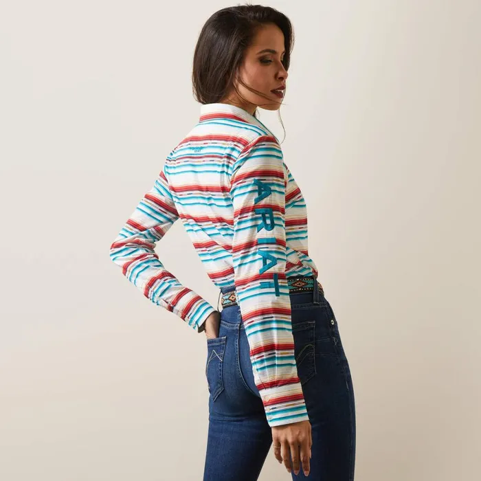 Wrinkle Resist Team Kirby Stretch Shirt Rosa Serape Women Ariat TShirts and Tops Wrinkle Resist Team Kirby Stretch Shirt Rosa Serape Women Ariat TShirts and Tops