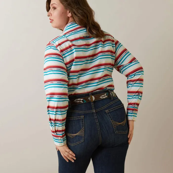 Wrinkle Resist Team Kirby Stretch Shirt Rosa Serape Women Ariat TShirts and Tops Wrinkle Resist Team Kirby Stretch Shirt Rosa Serape Women Ariat TShirts and Tops