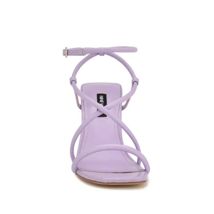 Yeera Strappy Heeled Sandals Purple Women Nine West Dress Yeera Strappy Heeled Sandals Purple Women Nine West Dress