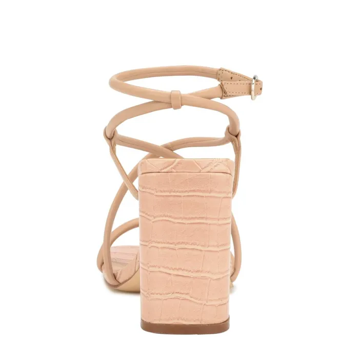 Yeera Strappy Heeled Sandals Warm Blush Women Nine West Dress Yeera Strappy Heeled Sandals Warm Blush Women Nine West Dress