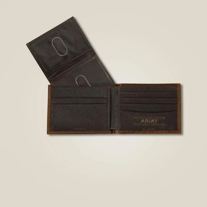 Yellow Logo Bifold Wallet Brown Men Ariat Bags and Wallets Yellow Logo Bifold Wallet Brown Men Ariat Bags and Wallets