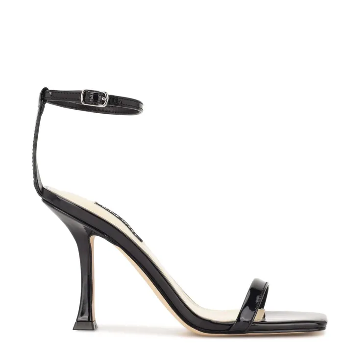 Yess Ankle Strap Sandals Black Women Nine West Dress