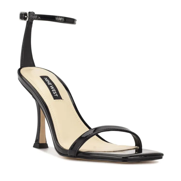 Yess Ankle Strap Sandals Black Women Nine West Dress Yess Ankle Strap Sandals Black Women Nine West Dress
