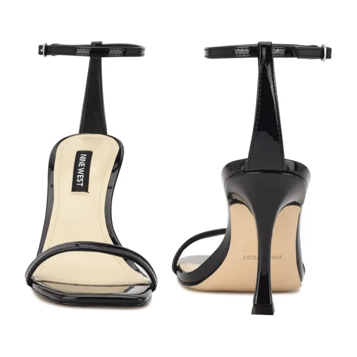 Yess Ankle Strap Sandals Black Women Nine West Dress Yess Ankle Strap Sandals Black Women Nine West Dress