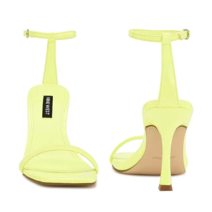 Yess Ankle Strap Sandals Neon Lime Patent Women Nine West Sandals Yess Ankle Strap Sandals Neon Lime Patent Women Nine West Sandals