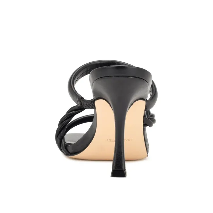 Yester Heeled Slide Sandals Black Women Nine West High Heels Yester Heeled Slide Sandals Black Women Nine West High Heels
