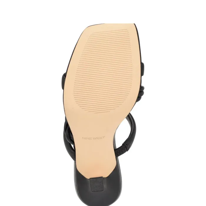 Yester Heeled Slide Sandals Black Women Nine West High Heels Yester Heeled Slide Sandals Black Women Nine West High Heels