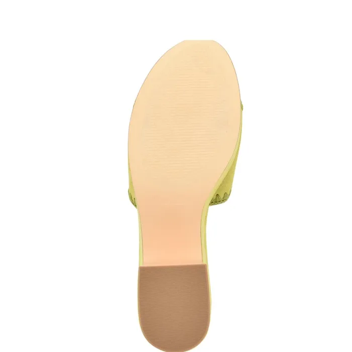 Yickie Platform Slide Sandals Green Women Nine West Mid Heels Yickie Platform Slide Sandals Green Women Nine West Mid Heels