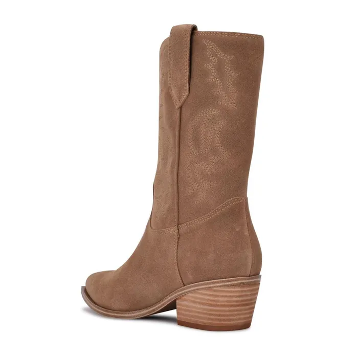 Yodown Western Booties Natural Suede Women Nine West Boots and Booties Yodown Western Booties Natural Suede Women Nine West Boots and Booties