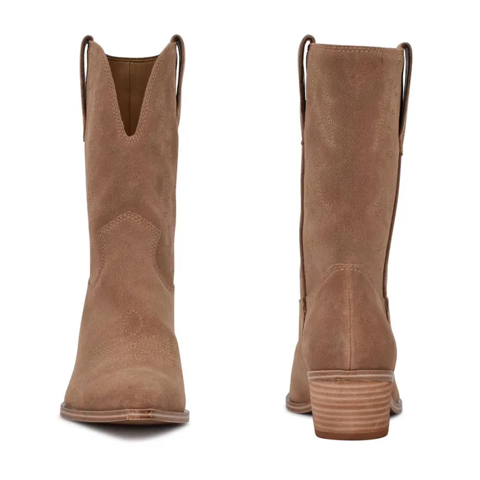 Yodown Western Booties Natural Suede Women Nine West Boots and Booties Yodown Western Booties Natural Suede Women Nine West Boots and Booties