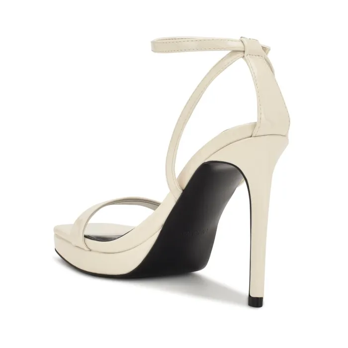 Zilo Platform Sandals Chic Cream Patent Women Nine West High Heels Zilo Platform Sandals Chic Cream Patent Women Nine West High Heels