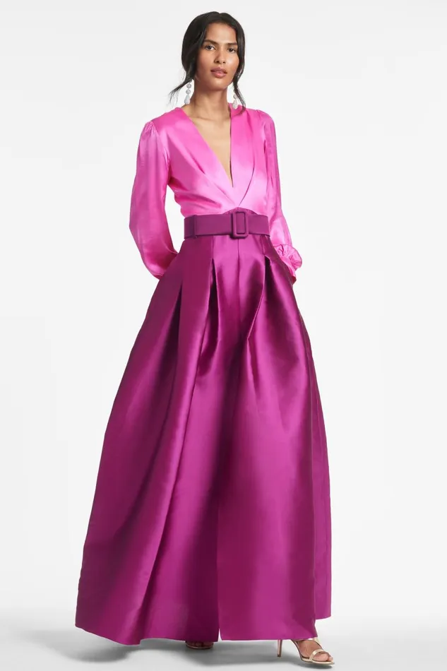 Zoe Gown 8211 PinkMagenta Women Sachin and Babi Covered