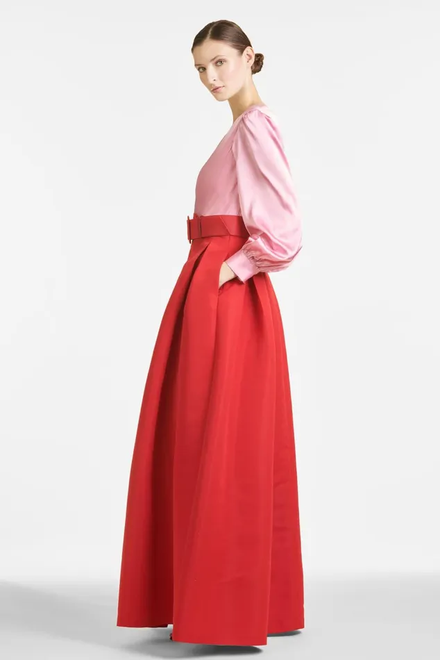 Zoe Gown 8211 RoseCherry Red Women Sachin and Babi Covered