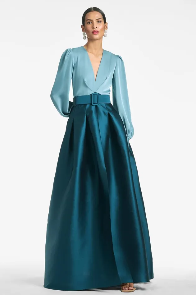 Zoe Gown 8211 SeaglassDeep Teal Women Sachin and Babi Formal