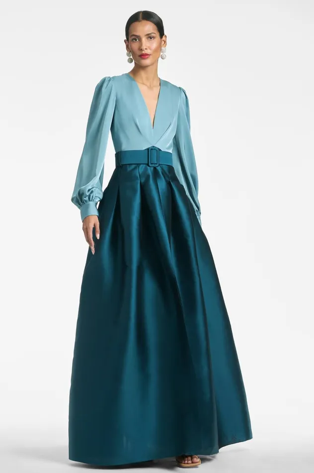Zoe Gown 8211 SeaglassDeep Teal Women Sachin and Babi Formal